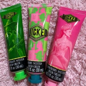 Scented Hand Cream Trio - Green, Pink, Red